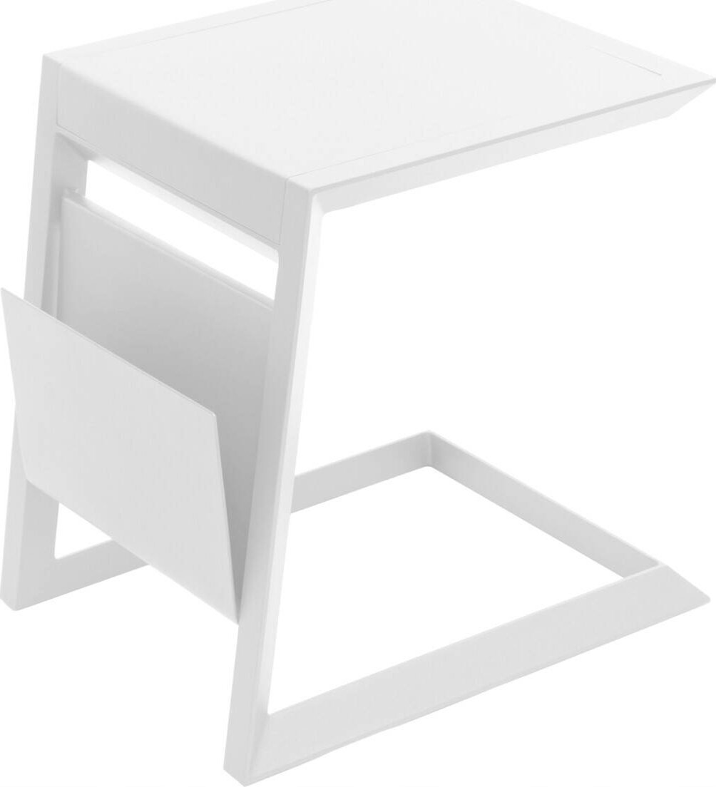 DLGTP Aluminiowy stolik z gazetnikiem ALLURE