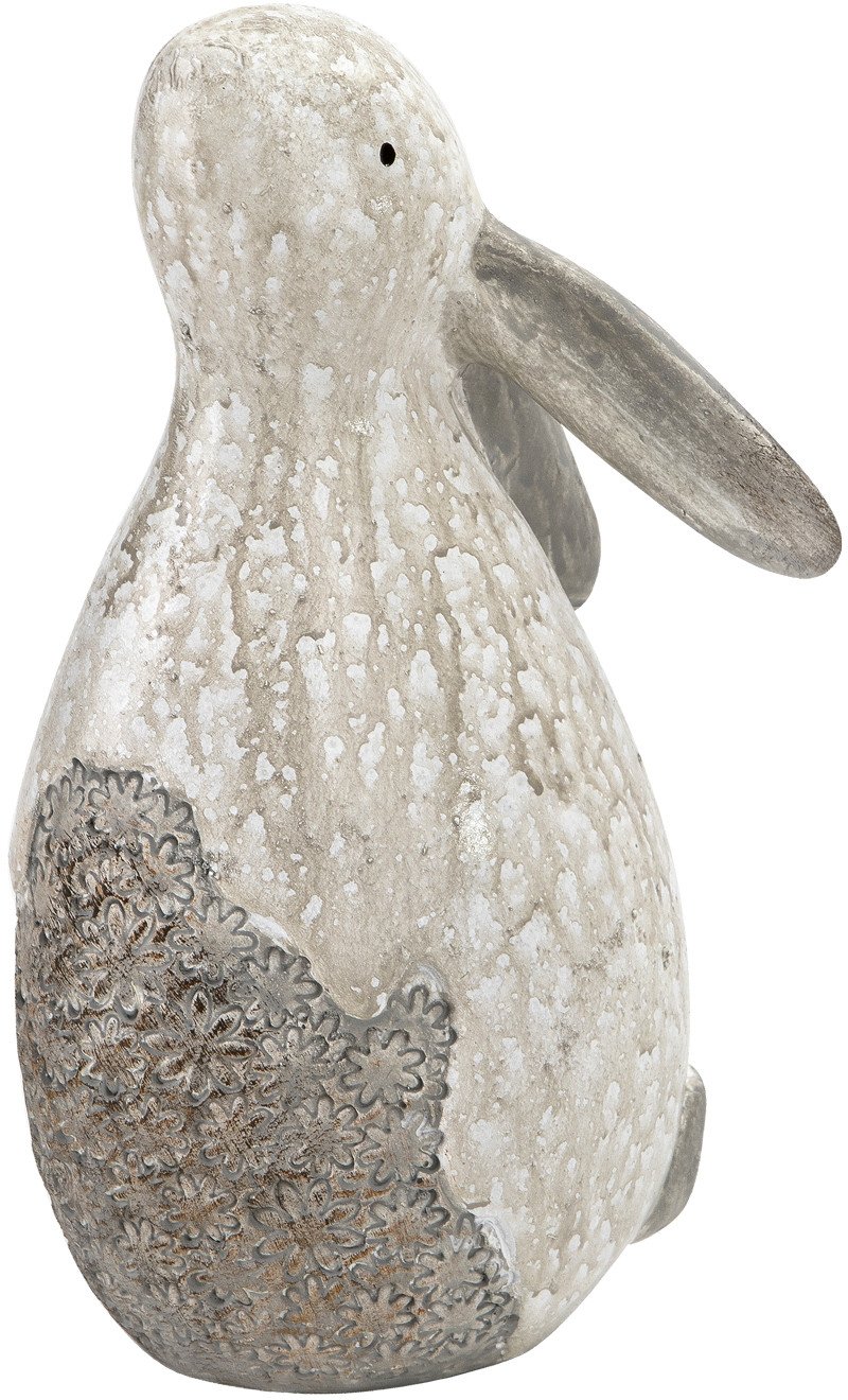 Figurka ozdobna Zajączek kremowo-brązowy