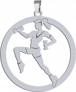 Radziszewska Jewellery Srebrna Zawieszka Aerobik GRAWER DEDYKACJA GRATIS