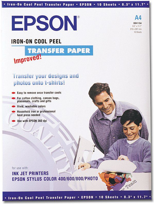 Epson folia fotograficzna Cool Peel T-Shirt Transfer 10 szt. (C13S041154)