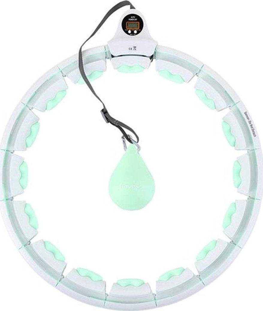 HMS HHW06 GREEN HULA HOP Z WYPUSTKAMI I OBCIĄŻNIKIEM + LICZNIK HMS