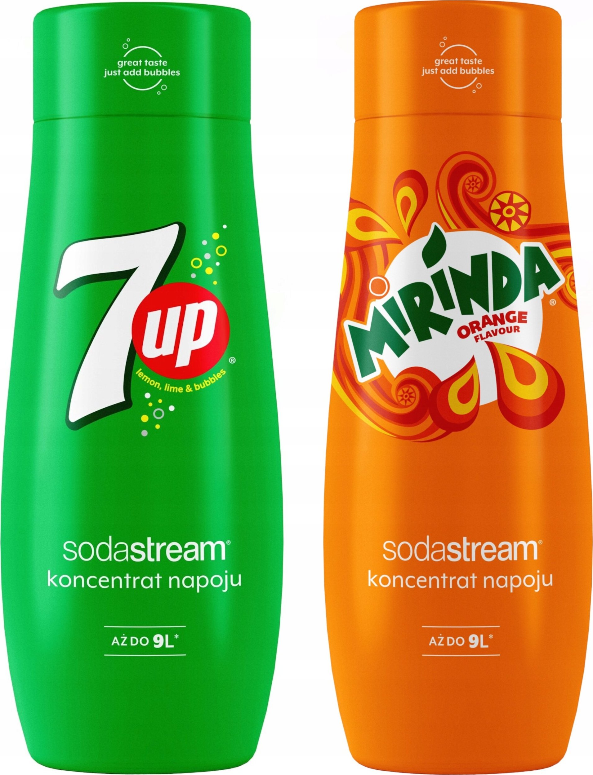 Zestaw 2 koncentratów SodaStream Mirinda+7UP