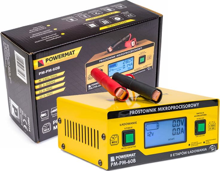 Powermat Prostownik mikroprocesorowy akumulatorowy 6/24V Powermat PM0714