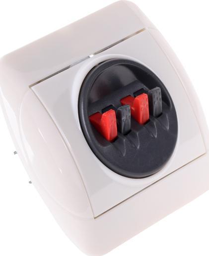 Gniazdo głośnikowe pod tynk