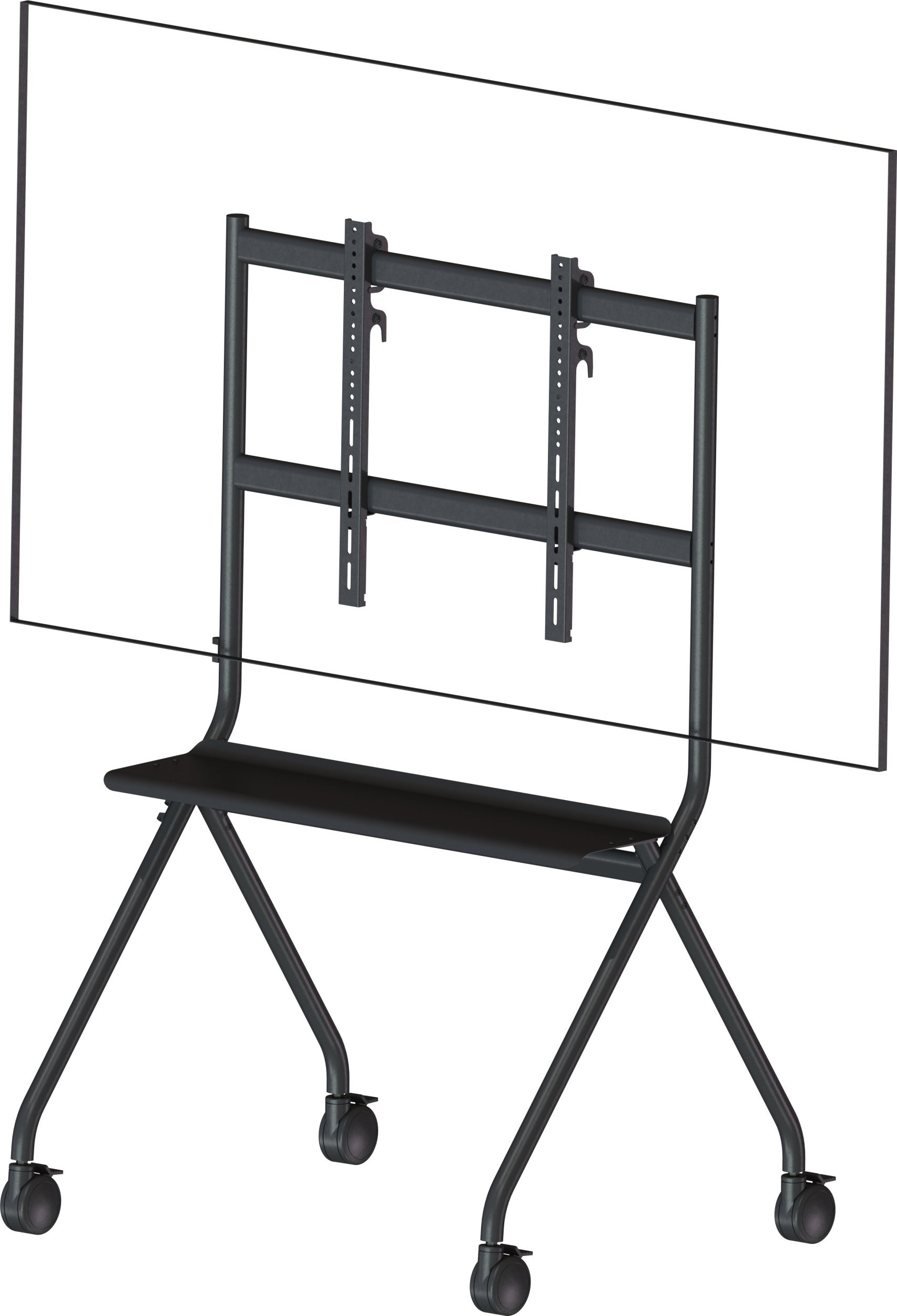 Vision VISION Display Staffelei Trolley - LEBENSLANGE GARANTIE - Wagen passt fur Displays von 55-100" mit VESA-Grossen bis zu 900 x 600 - mach jede Te