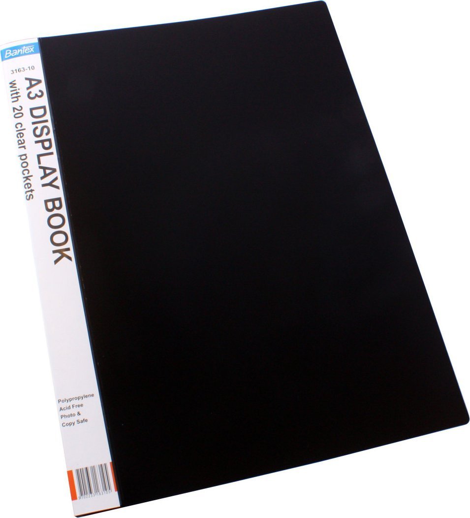 Bantex BANTEX DEMONSTRATIONSMAPPE A3 HØJFORMAT, SORT