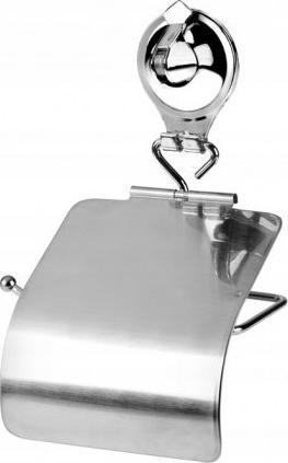 Galicja Uchwyt na papier toaletowy z przyssawką Forte srebrny