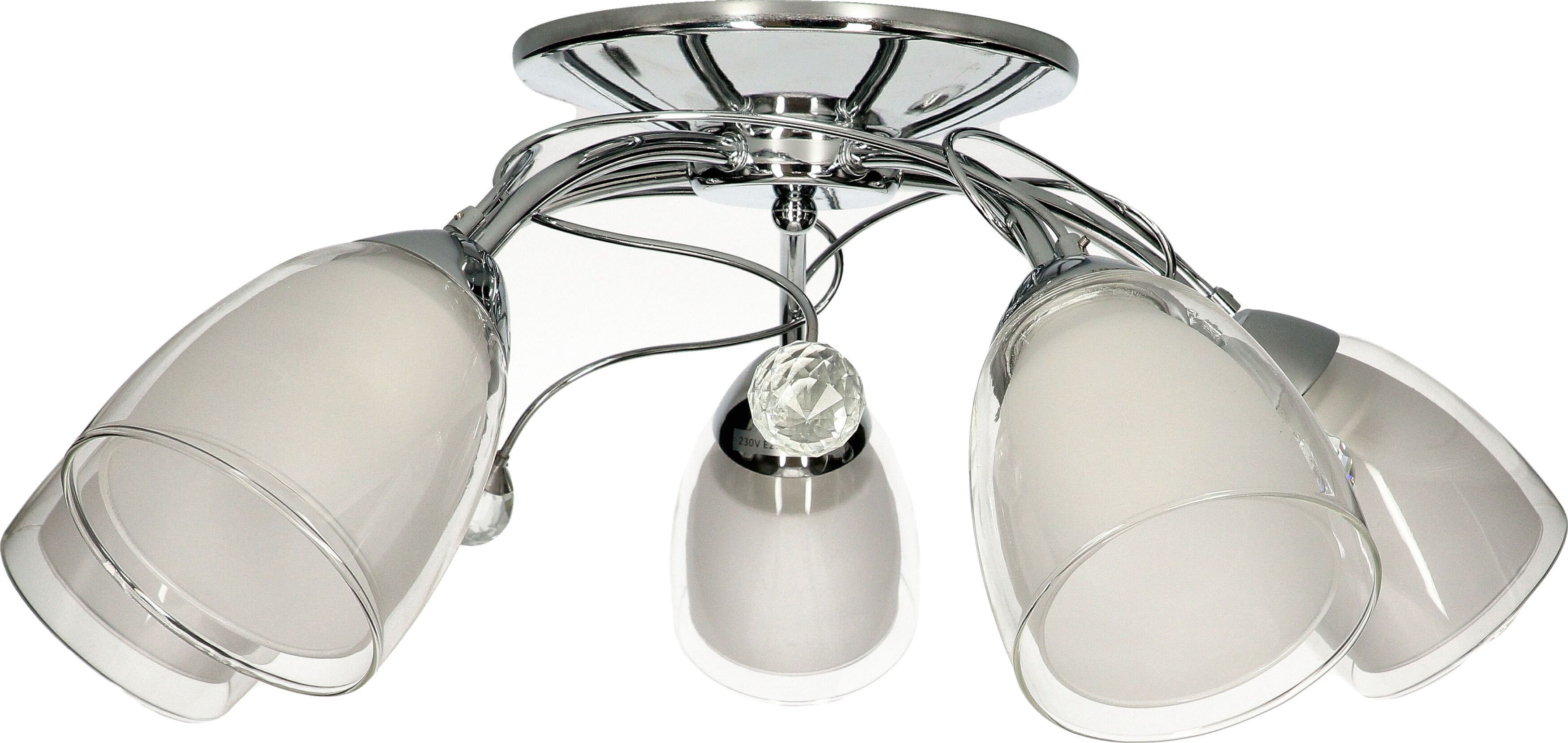 Lampa sufitowa STRUHM Lampa sufitowa MACARENA-5 satynowy nikiel 5xE27 Vitalux