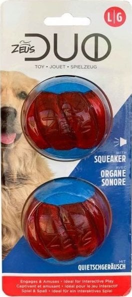 Zeus ZS Duo Ball, 6,3cm, z dźwiękiem/piszczące, 2szt/op.