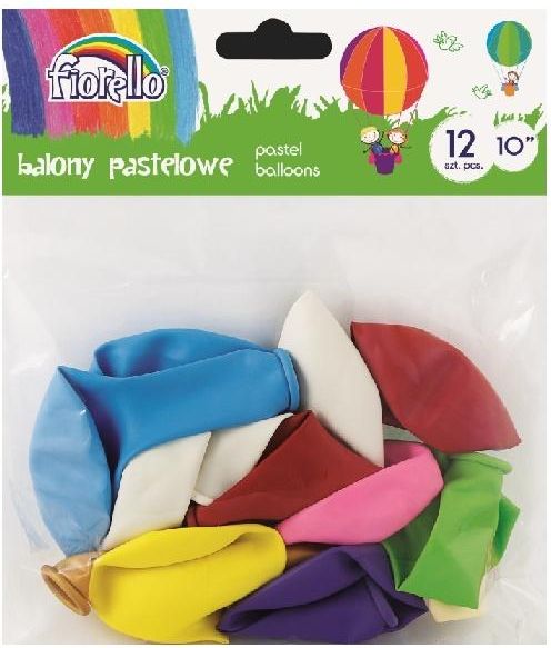 Fiorello Balony Pastel 10'' mix 12 sztuk FIORELLO