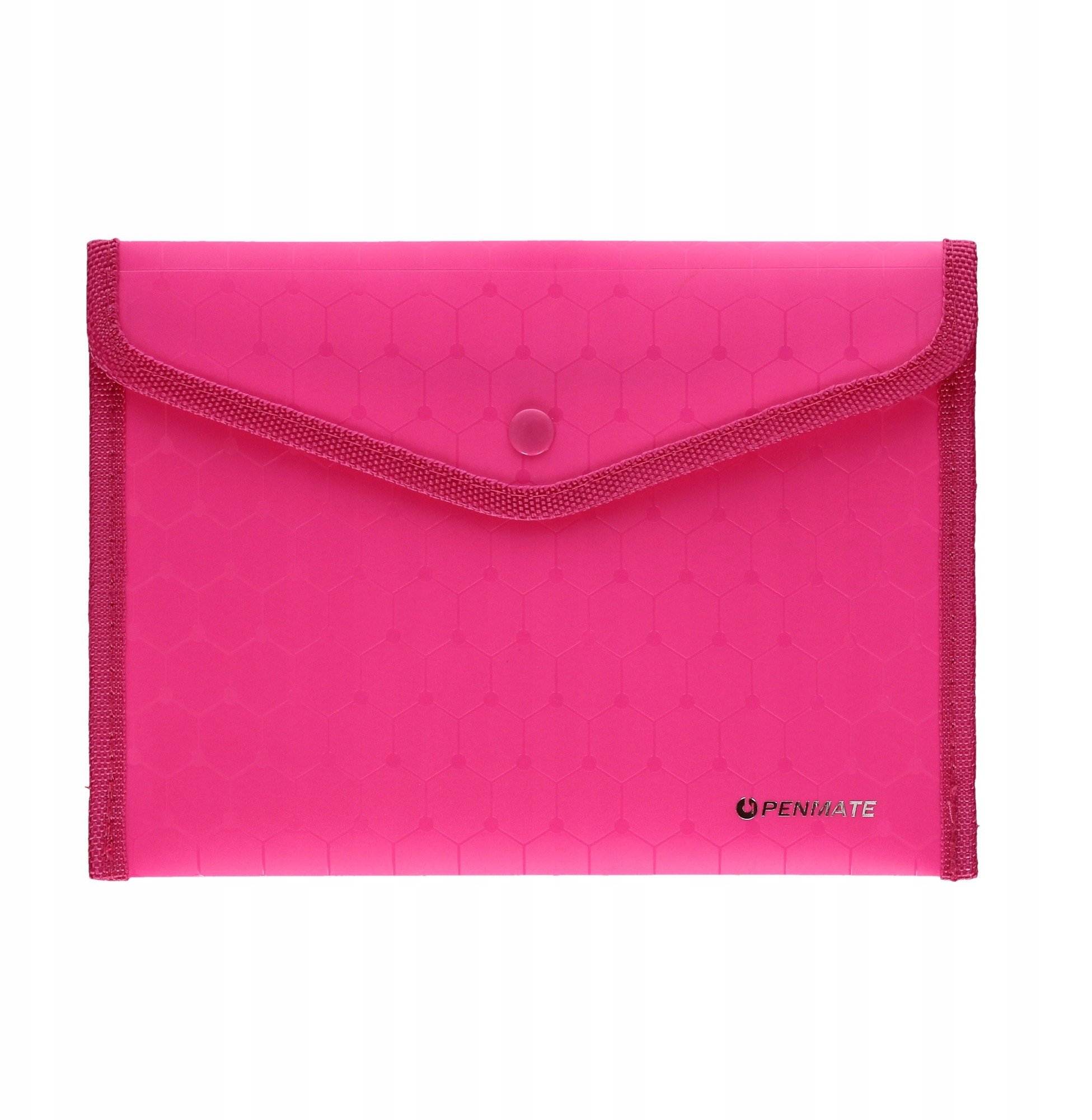 Koperta na zatrzask A5 LUX różowa