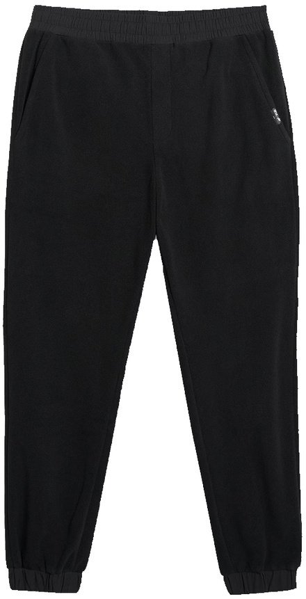 Spodnie dresowe 4F polarowe Sportowe męskie czarne XXXL