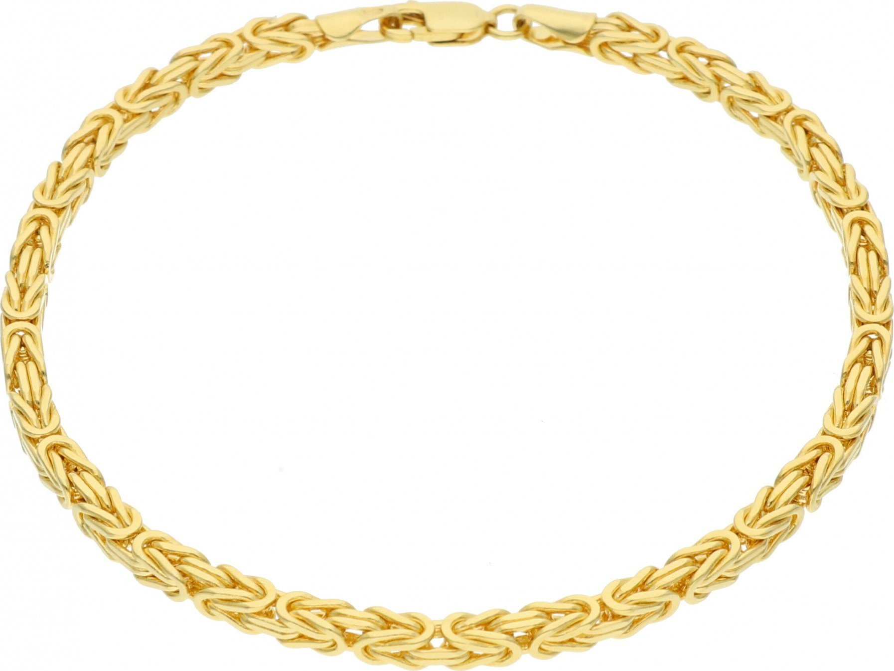 Rosanto Złota, solidna bransoletka królewska 21 cm 585 14k