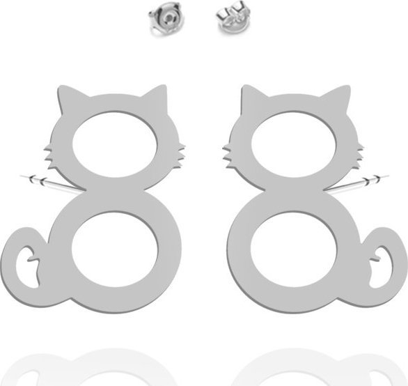 Radziszewska Jewellery Kolczyki Srebrne z Kotami