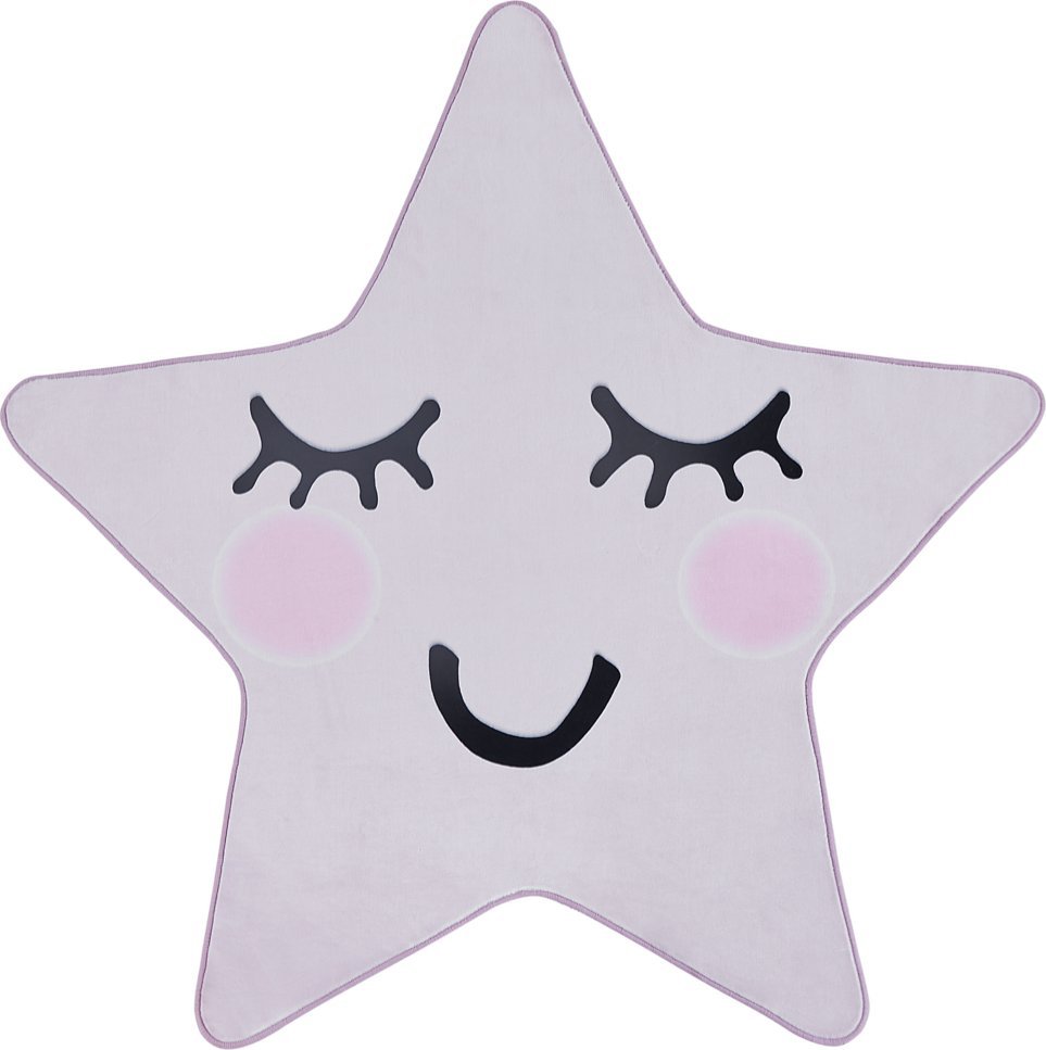 Beliani Dywan dziecięcy kształt gwiazdy 120 x 120 cm różowy SIRIUS