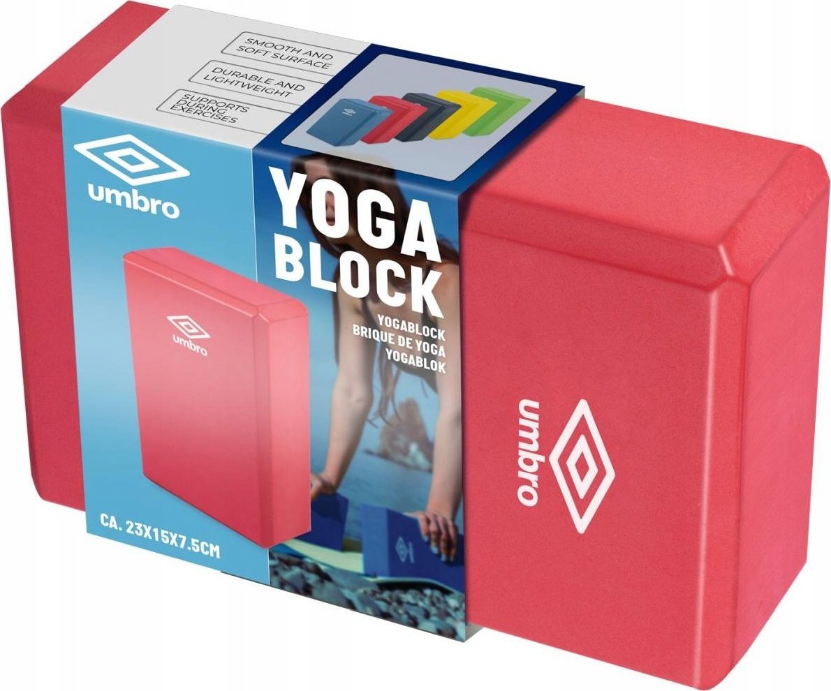 Umbro BLOK KOSTKA DO ĆWICZEŃ JOGA PILATES FITNESS UMBRO RÓŻOWY