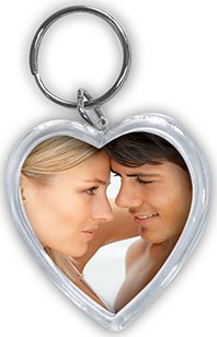 ZEP 1x24 ZEP Photo Keychain 4x3,8 Resin Heart 7360PD