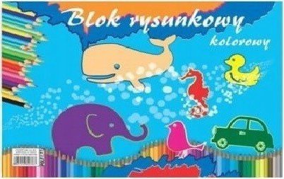 BTS Blok rysunkowy szkolny A3 20 kartek kolorowych