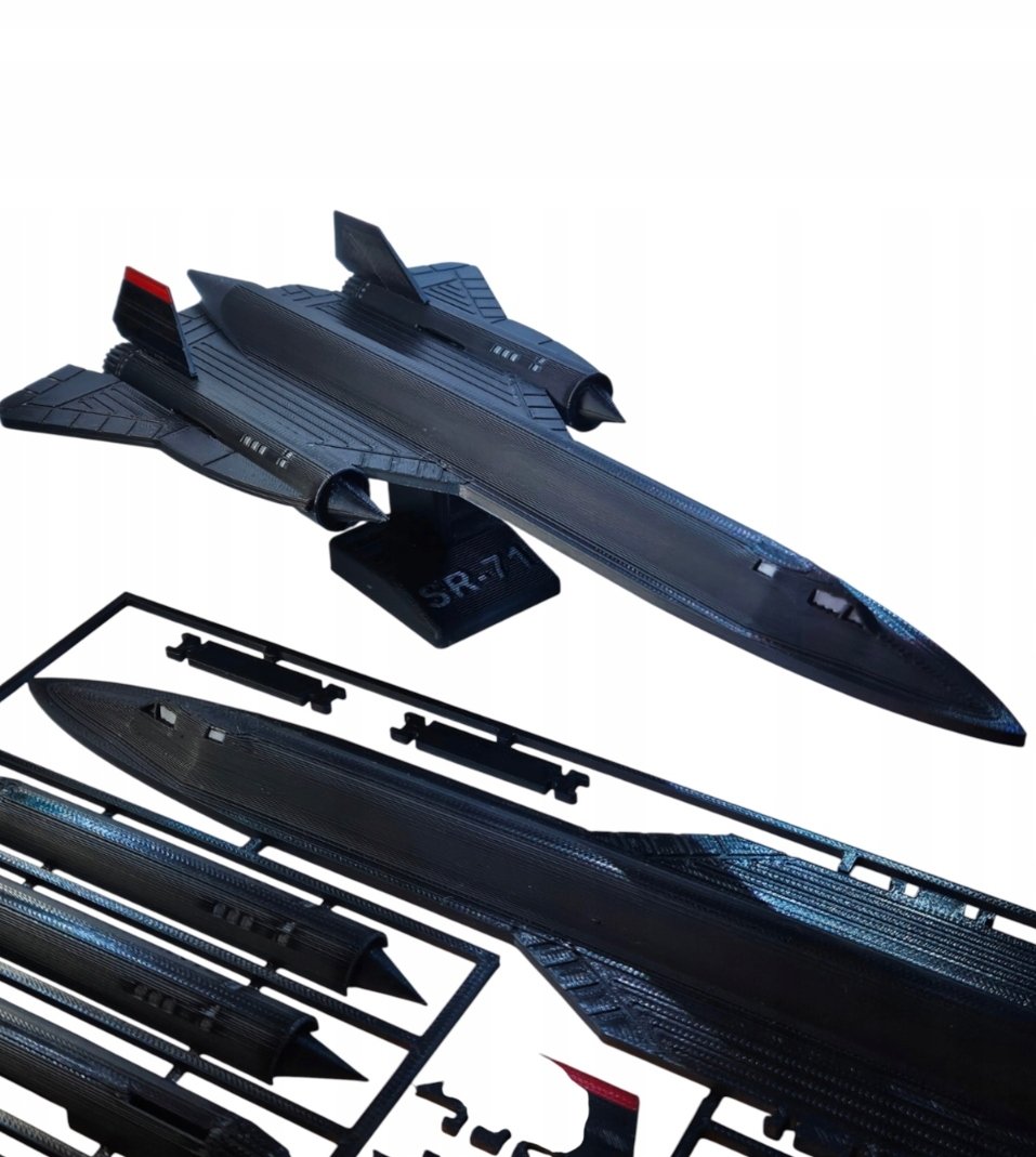 Model samolotu do składania SR-71 Blackbird Kit Card karta-model 3D
