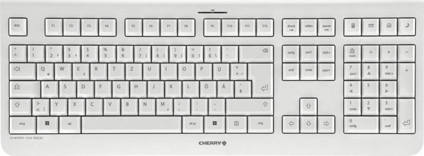 Klawiatura Cherry CHERRY Keyboard KW 3000 Wireless [DE] pale grey