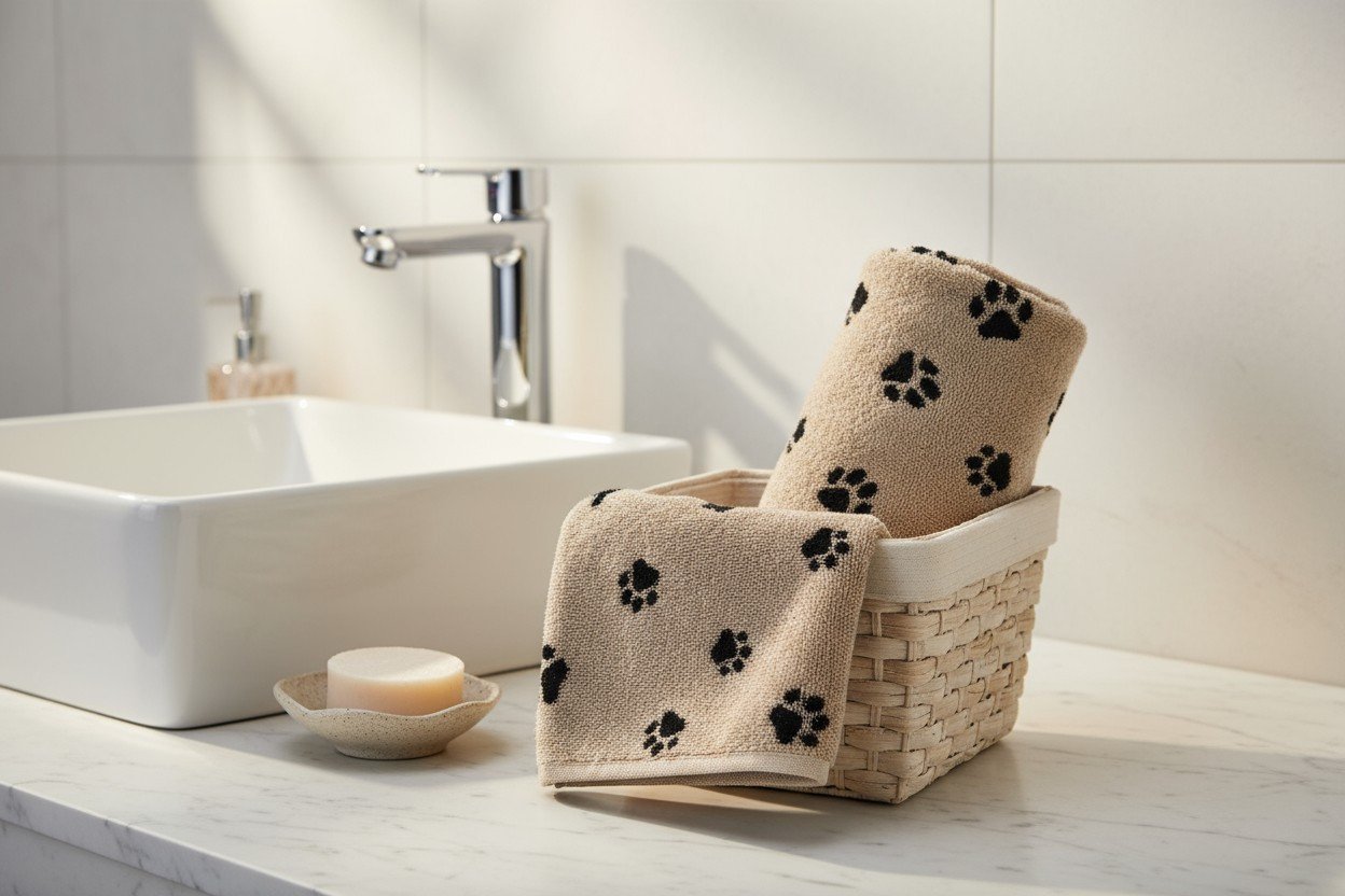 Ręcznik bawełniany 50x100 cm WE LOVE DOGS Paws 6247/93