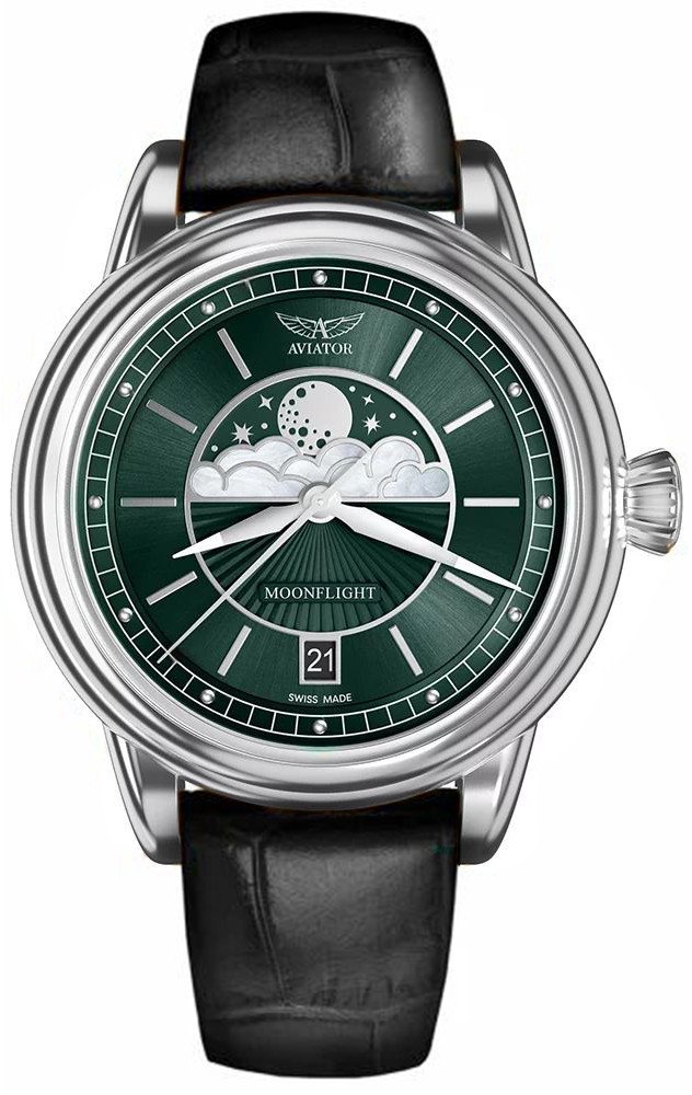 Zegarek damski Aviator V.1.33.0.262.4BM czarny