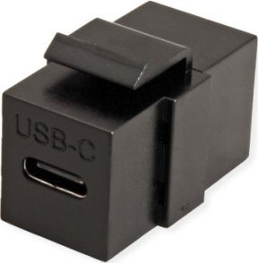 Value VALUE USB Type C Keystone module, zwart