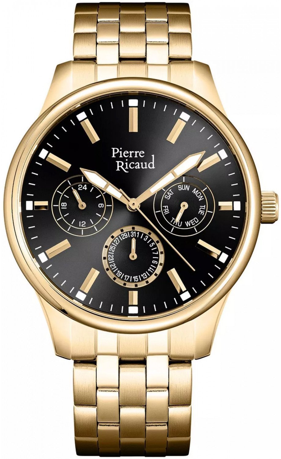 Zegarek męski Pierre Ricaud P91106.1114QF złoty