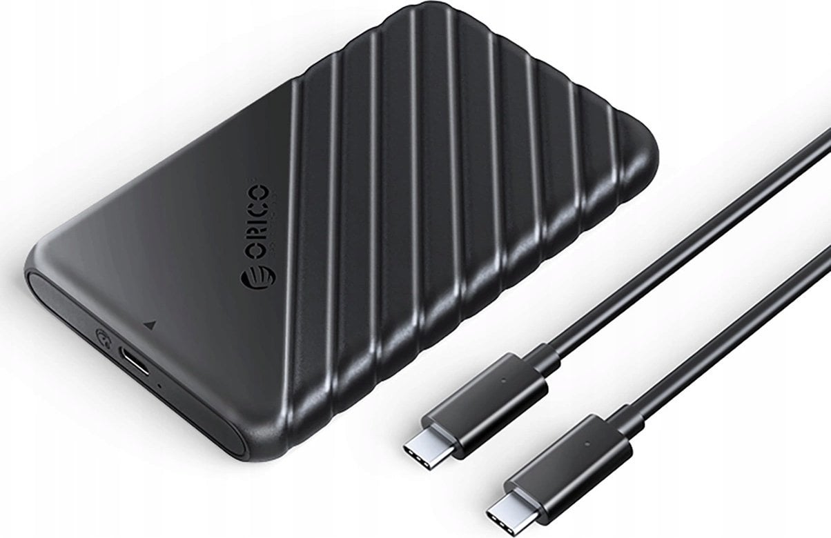 Kieszeń dyskowa 2,5" HDD/SSD USB-C 3.1 6Gbps - czarna