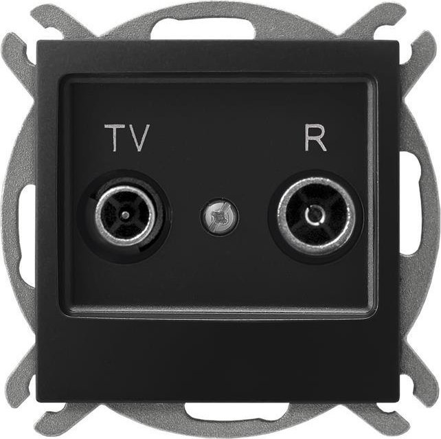 Ospel IMPRESJA Gniazdo RTV końcowe czarny metalik GPA-YK/m/33