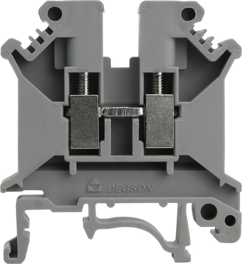 Degson Złączka szynowa przelotowa szara śrubowa 4mm2 1P VDE UL