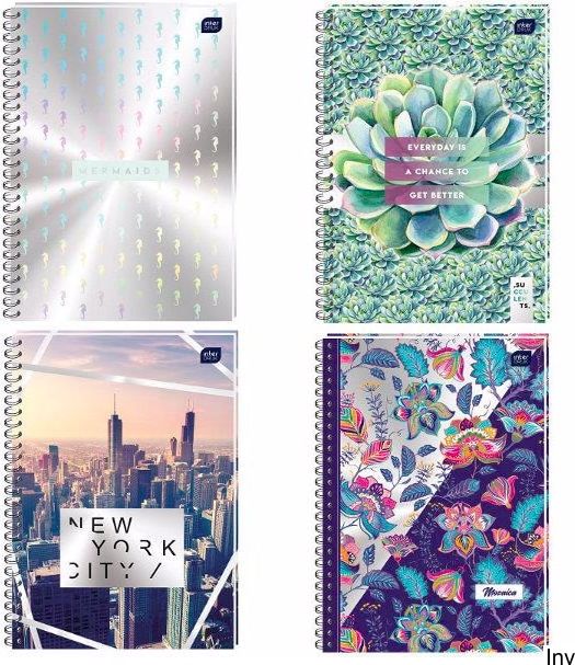 Interdruk Kołozeszyt B5 100k. INTERDUK Metallic z kolorowym marginesem Interdruk TARGI