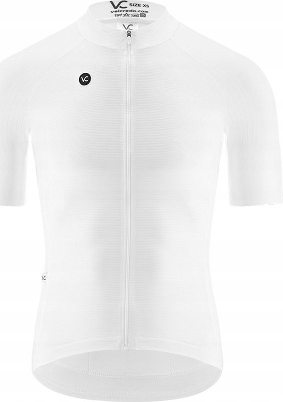 Velcredo Koszulka kolarska męska biała rowerowa