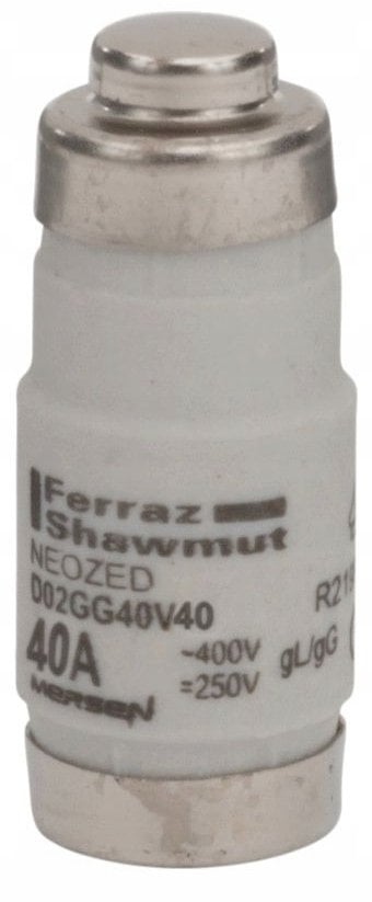 Wkładka bezpiecznikowa D02 gG 400VAC /250VDC 40A Q1028666