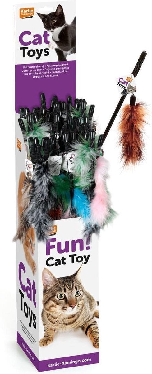 TOY FISHING ROD FEATER BOA KARLIE 50CM