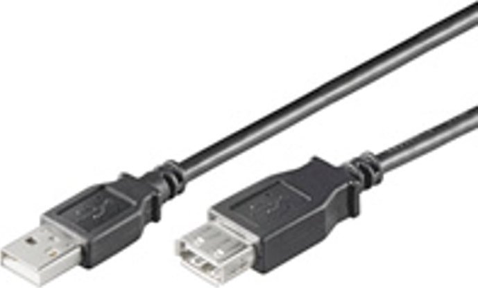 Kabel USB Goobay Goobay USB Ext AA 300 HiSpeed Black 3m kabel USB USB A Czarny