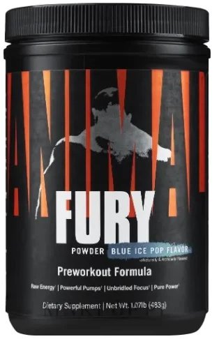 Universal Nutrition - Przedtreningówka, Animal Fury, Ice Pop, Proszek, 483g