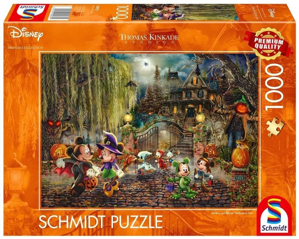 Schmidt Spiele Puzzle PQ 1000 Myszka Miki&Minnie na Halloween G3
