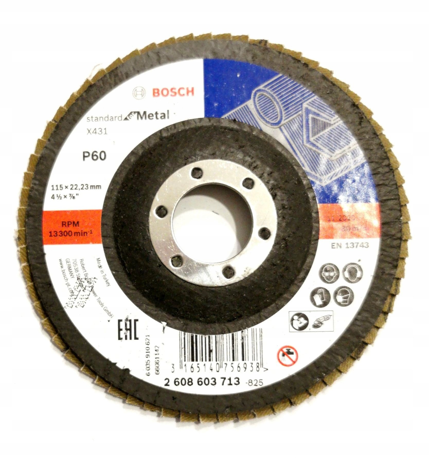 TARCZ/LISTK,X431 PROST, 115x22.23mm, G60