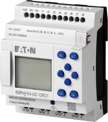 Eaton przekaźnik programowalny easyE4 230VAC/DC 8DI 4DO-R EASY-E4-AC-12RC1 (197215)