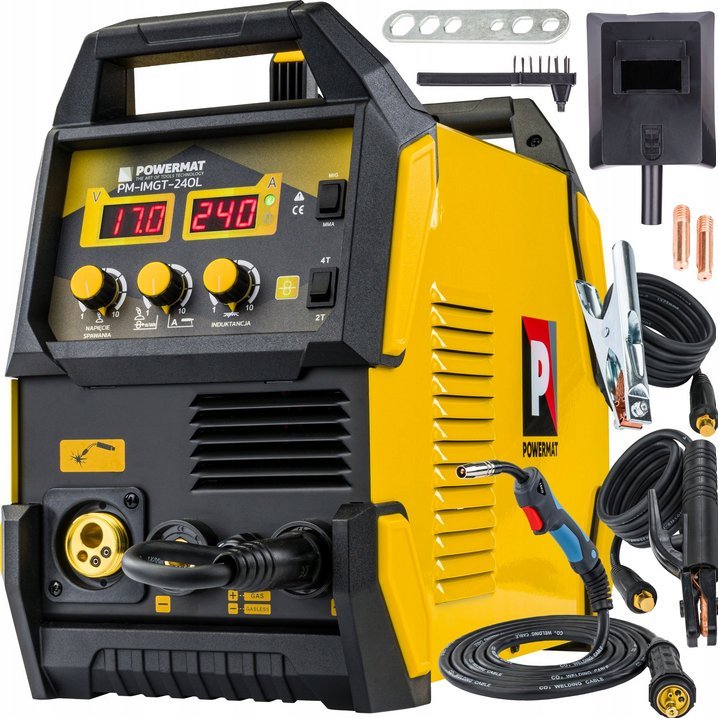 Powermat SPAWARKA INWERTEROWA INWERTOROWA MIGOMAT PÓŁAUTOMAT MIG MAG MMA TIG 240A