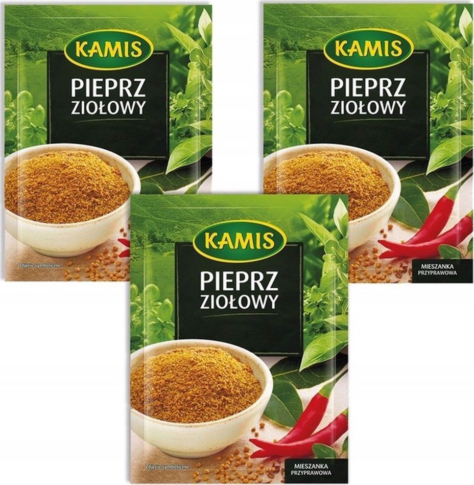 Kamis Kamis Pieprz ziołowy Mieszanka przyprawowa 15 g x 3 sztuk