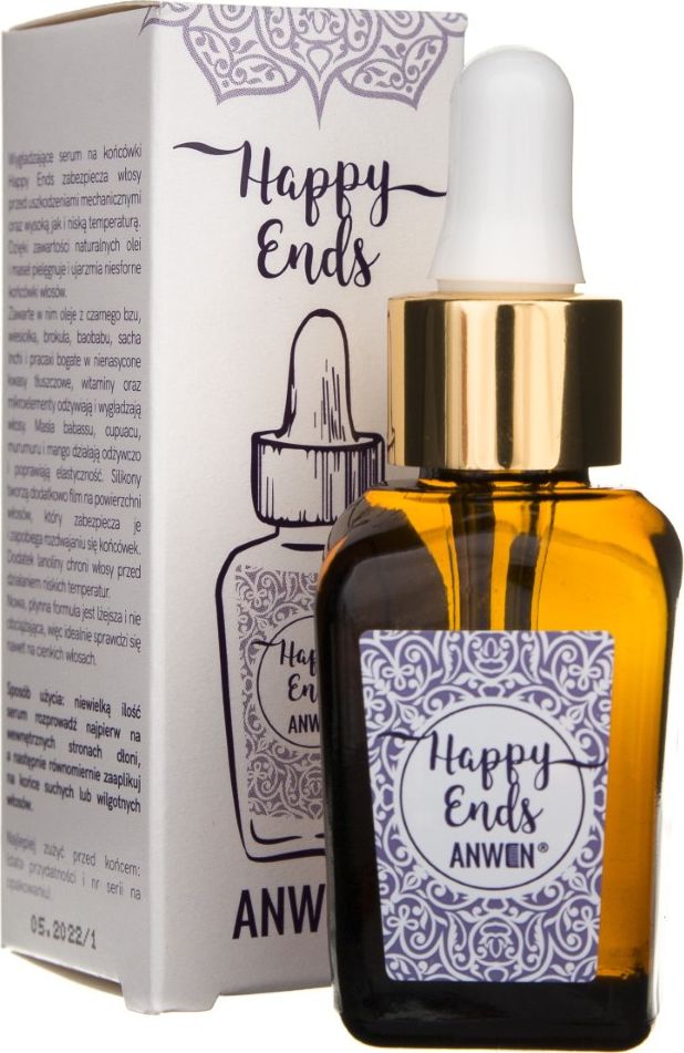 Anwen Płynne Serum do zabezpieczania końcówek włosów Happy Ends - 20 ml (ANW-391)