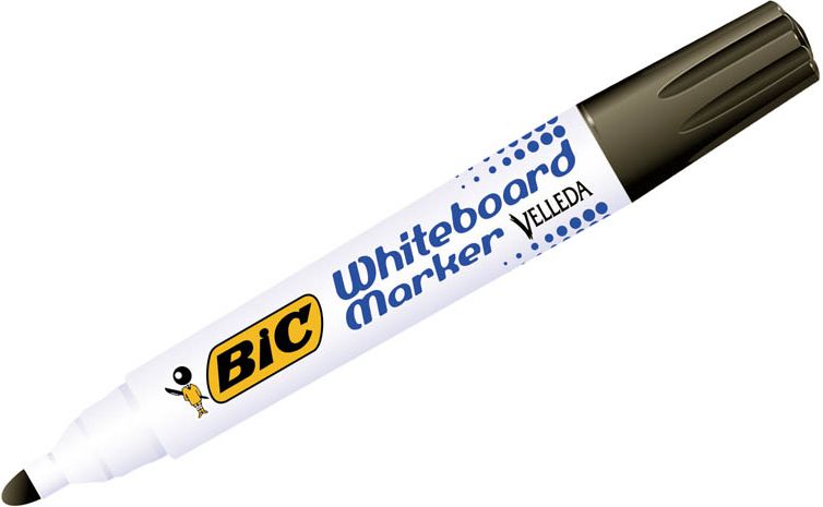 Bic MARKER SUCHOŚCIERALNY BIC VELLEDA ECOLUTIONS* 1701 CZARNY OKRĄGŁA KOŃCÓWKA PUDELKO 12 SZT 1199170109