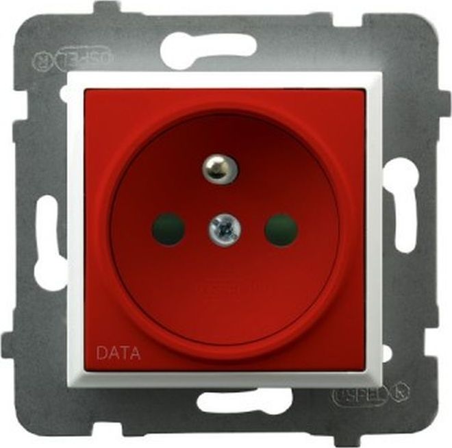 Ospel ARIA Gniazdo pojedyncze z/u DATA biały GP-1UZD/m/00/22