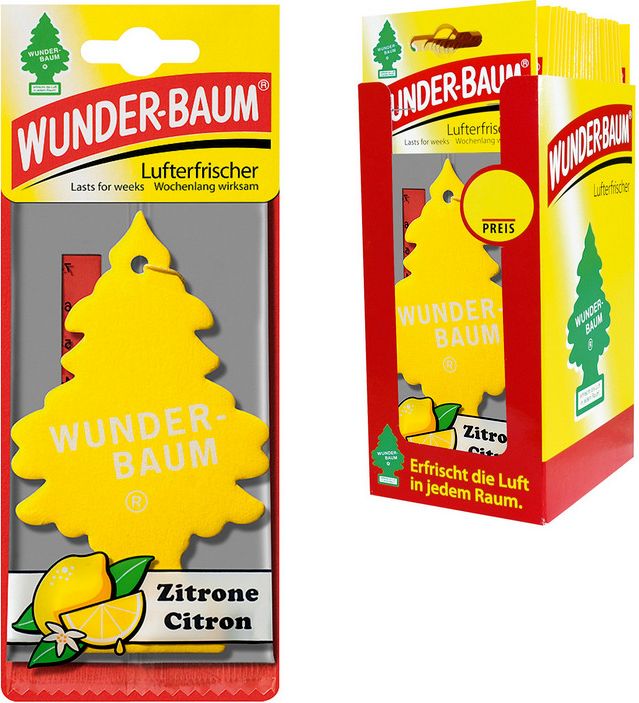 WunderBaum Zapachowa Choinka do auta cytryna
