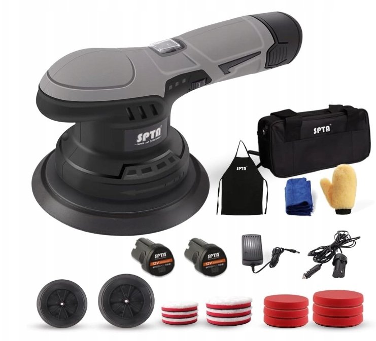 SPTA LD601EU Polerka akumulatorowa z zestawem akcesoriów 2500-5000 obr/min