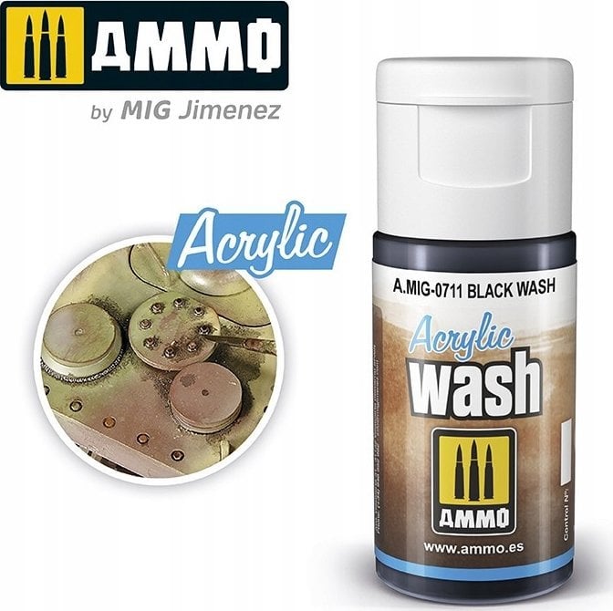Vallejo Ammo: Acrylic Wash - Black Wash