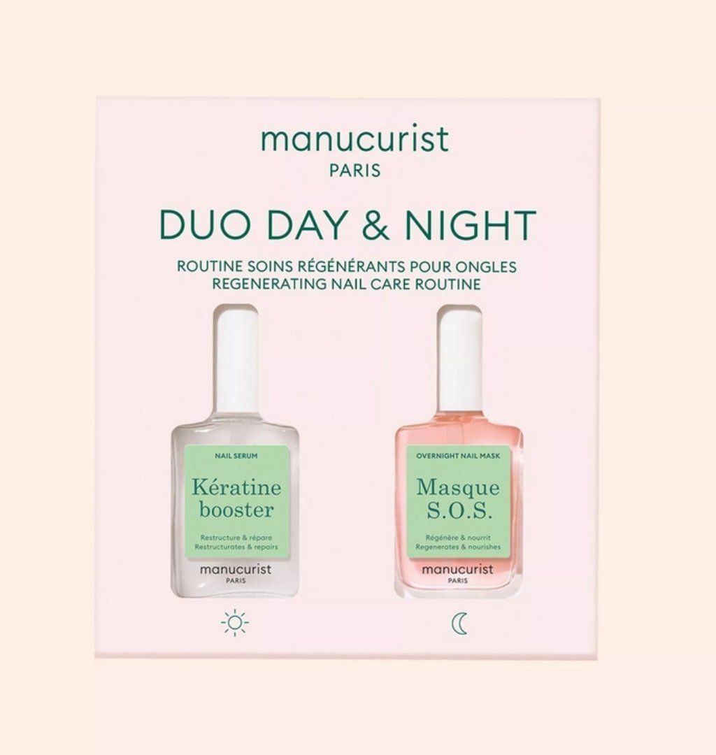 Byphasse MANUCURIST_SET Duo Day & Night Keratine Booster odżywka do paznokci 15ml + Maska S.O.S do paznokci 15ml