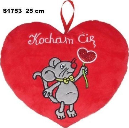 Poduszka Serce myszka 25cm